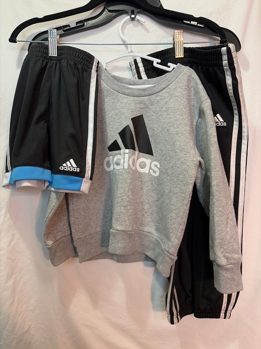 Adidas Bundle with Shorts, Sweatshirt and Sweatpants